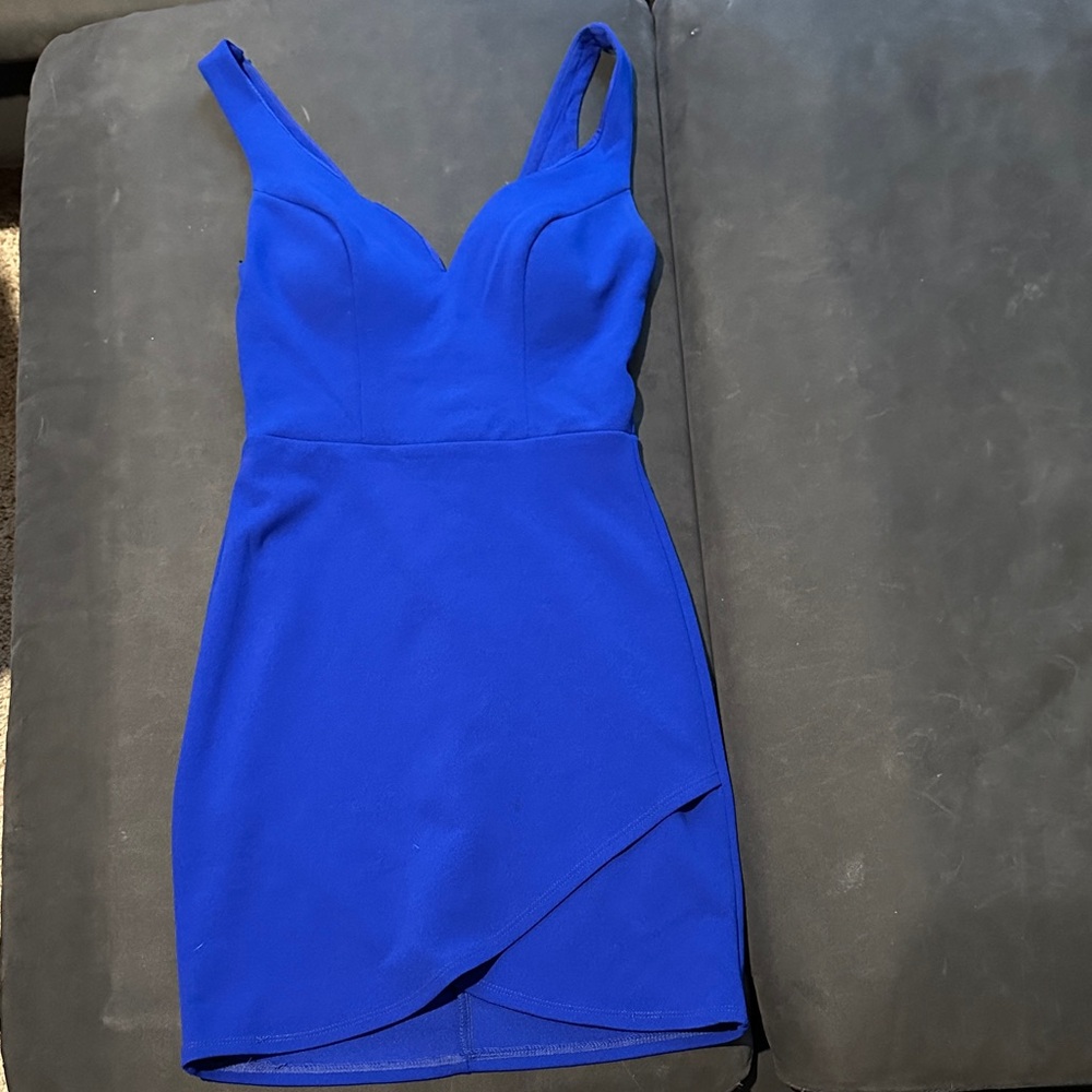 B Darlin Royal Blue Mini Dress